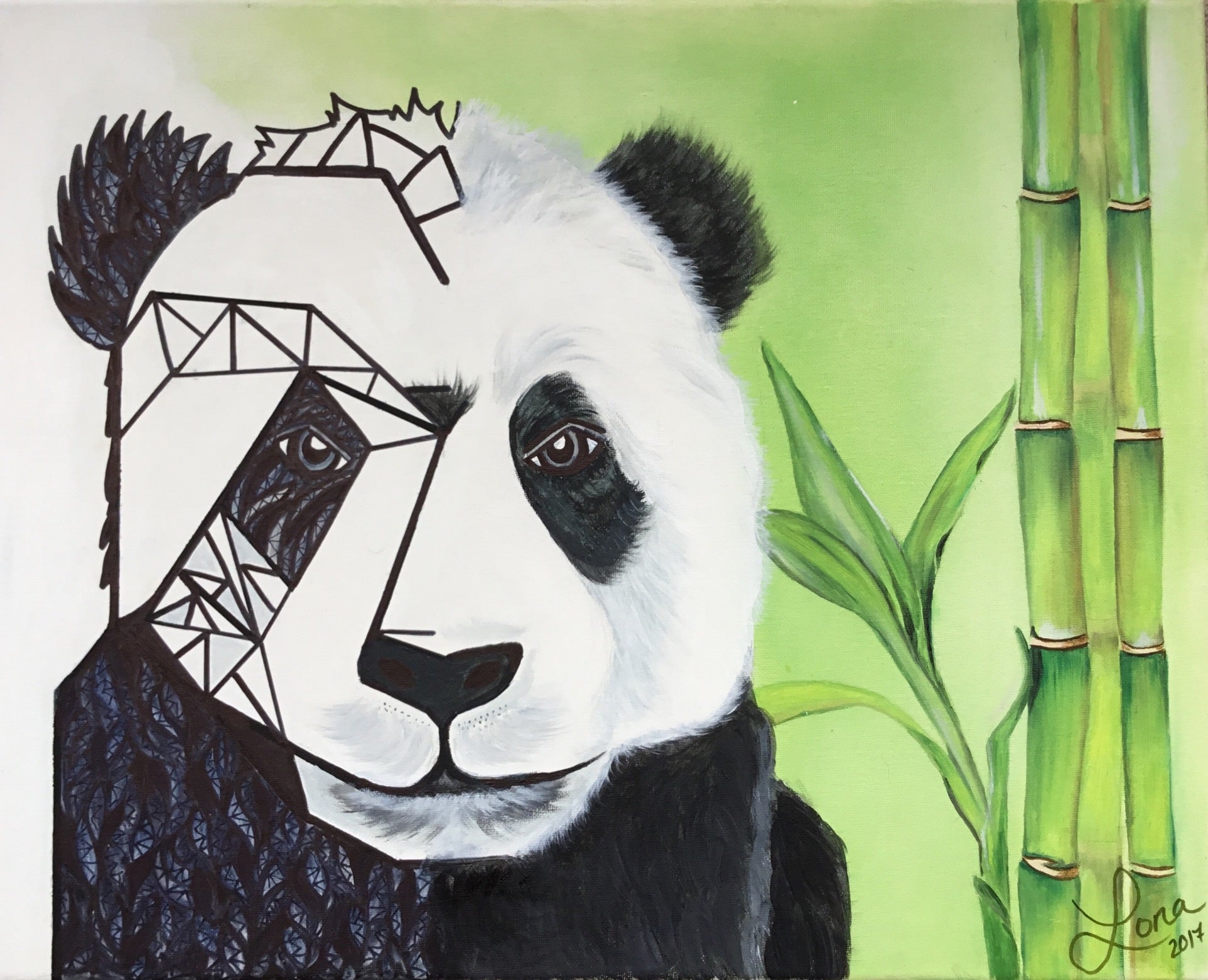 Happy Panda Painting