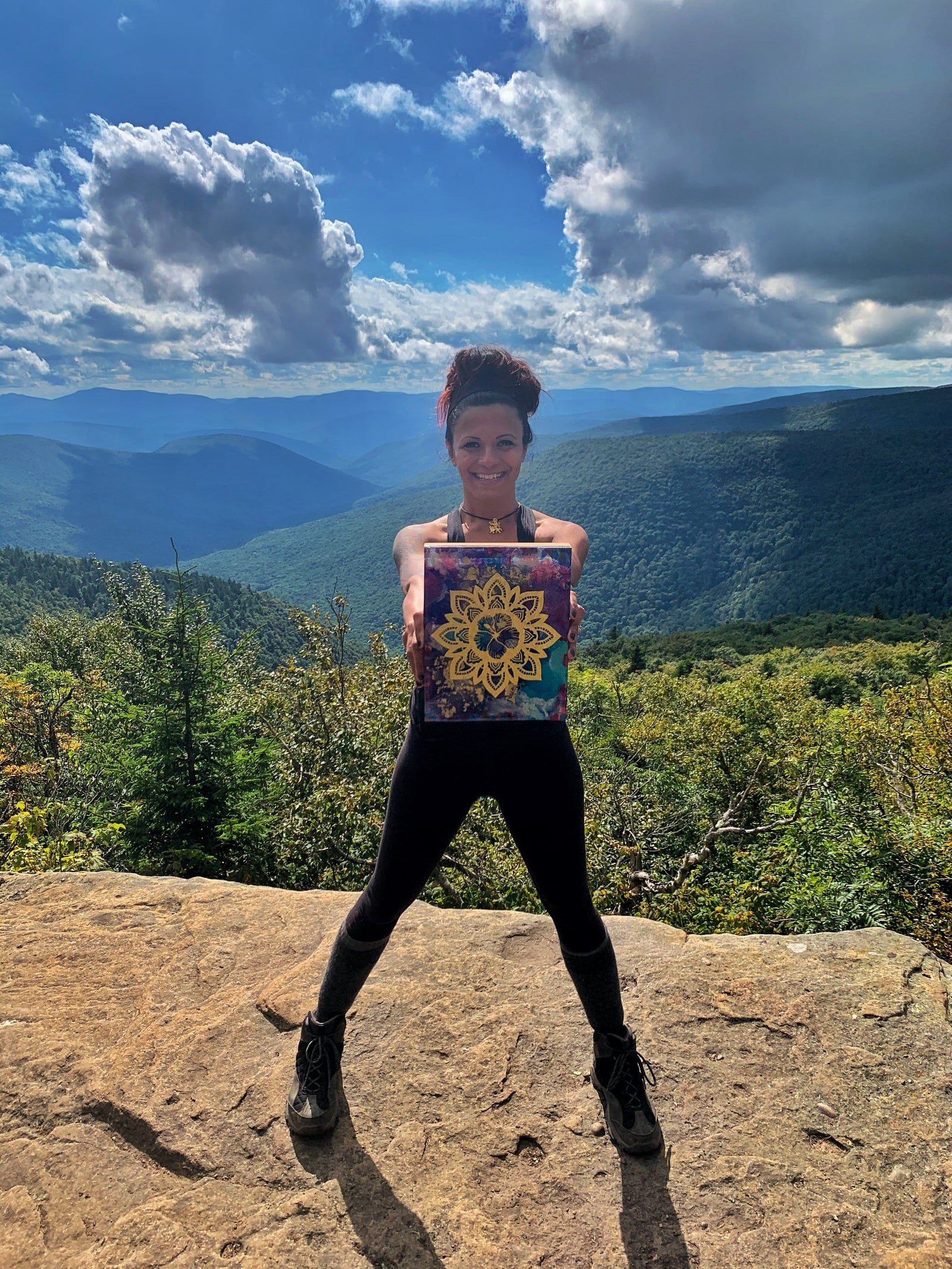 Hibiscus Mandala in Resin